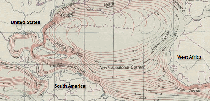 ocean currents diagram. Atlantic#39;s ocean currents.