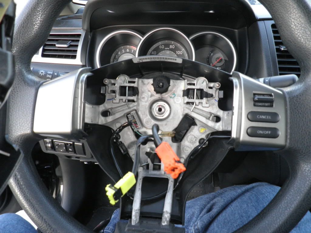Nissan frontier steering wheel airbag removal