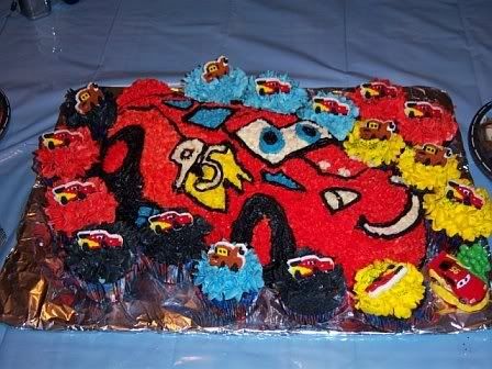 Birthday Cakes on Mcqueen Cake Amp Cupcakes Graphics Code   Lightning Mcqueen Cake