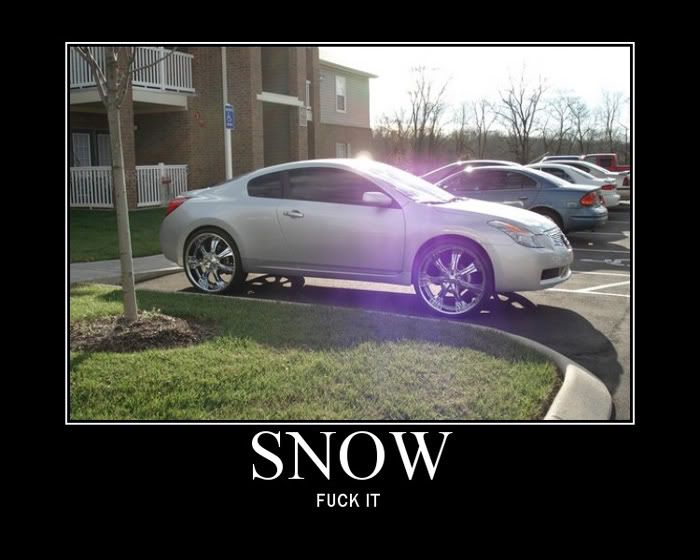 How is the nissan altima coupe in the snow