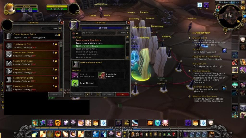 Wow Tailoring Bags List IUCN Water