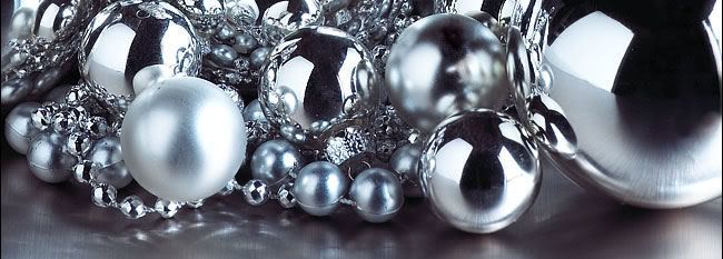 SILVER BAUBLES Pictures, Images and Photos