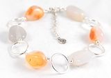 Peach Agate<BR>Anklet