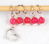 Pink Heart<br>Knitting Stitch Markers