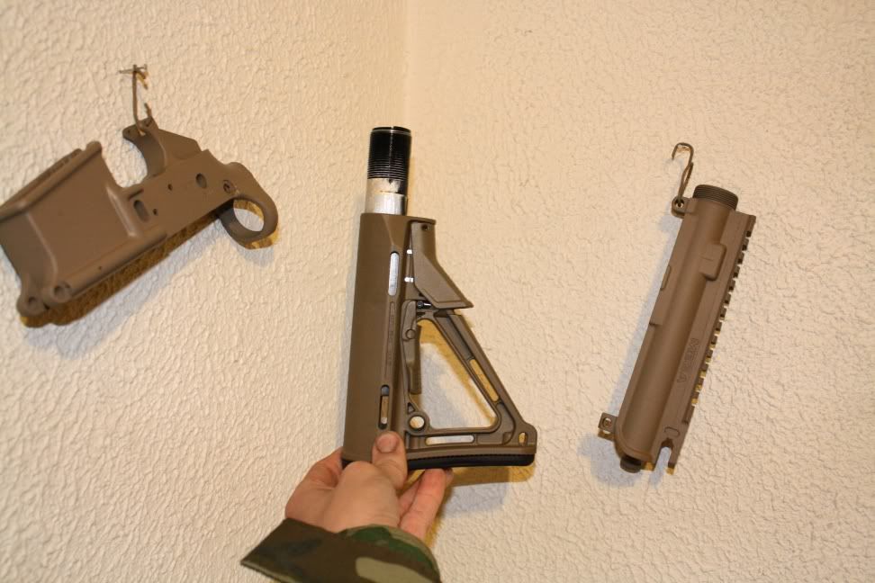 Another paint comparison with Tan/FDE, Brown, and Green : r/rattlecannedguns