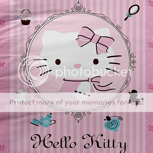 PRODUCT DESCRIPTION  Lady Hello Kitty Single Bed Quilt Cover