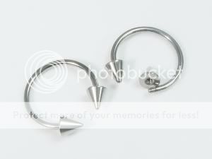 2p 16g Steel White Horseshoe Barbell Nose Lip Rings 0wd  