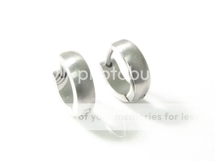 Stainless Steel Men Huggy Cartilage White Earring 0qM  