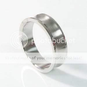 Stainless Steel Comfort Fit Wedding Band Round Face 15h  